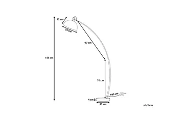 Dintel Gulvlampe 155 cm - Kobber - Belysning - Innendørsbelysning & Lamper - Gulvlampe