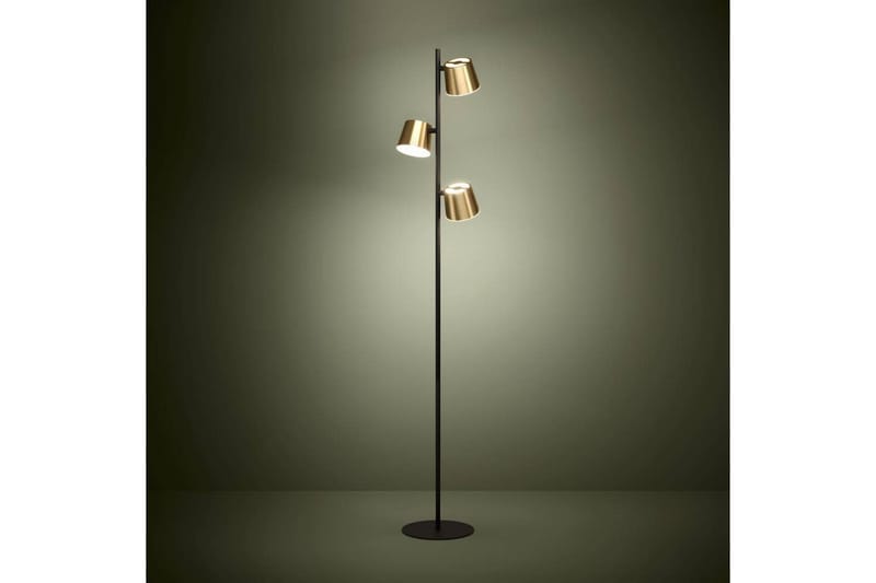 Gulvlampe Eglo Altamira Svart/Messing - Belysning - Innendørsbelysning & Lamper - Gulvlampe