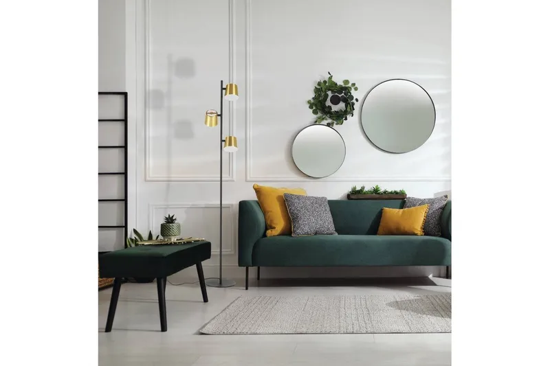 Gulvlampe Eglo Altamira Svart/Messing - Belysning - Innendørsbelysning & Lamper - Gulvlampe