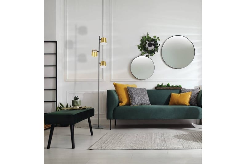 Gulvlampe Eglo Altamira Svart/Messing - Belysning - Innendørsbelysning & Lamper - Gulvlampe