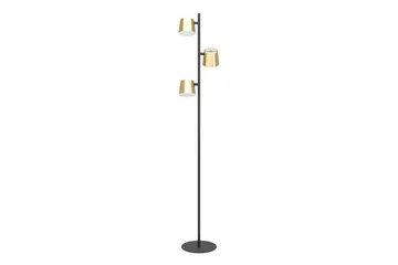Gulvlampe Eglo Altamira Svart/Messing - Belysning - Innendørsbelysning & Lamper - Gulvlampe