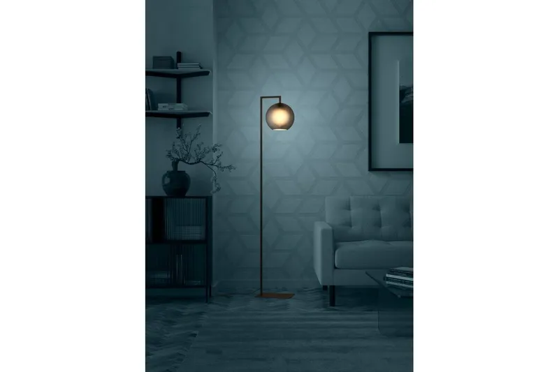 Gulvlampe Eglo Arangona Svart/Grå - Belysning - Innendørsbelysning & Lamper - Gulvlampe