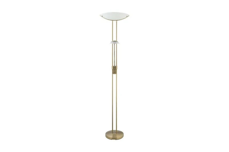 Gulvlampe Eglo Baya bronsert hvit - Hvit/Mørk grå - Belysning - Innendørsbelysning & Lamper - Gulvlampe