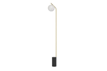 Gulvlampe Eglo Betulia Svart/Messing Opalhvit - Belysning - Innendørsbelysning & Lamper - Gulvlampe