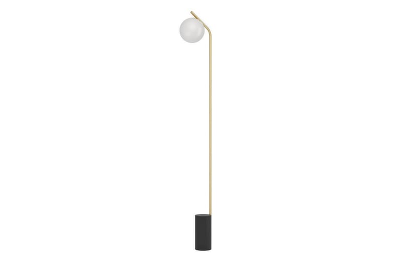 Gulvlampe Eglo Betulia Svart/Messing Opalhvit - Belysning - Innendørsbelysning & Lamper - Gulvlampe