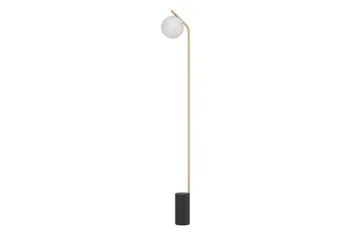 Gulvlampe Eglo Betulia Svart/Messing Opalhvit - Belysning - Innendørsbelysning & Lamper - Gulvlampe