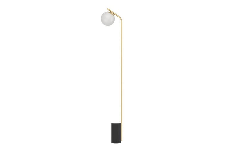 Gulvlampe Eglo Betulia Svart/Messing Opalhvit - Belysning - Innendørsbelysning & Lamper - Gulvlampe