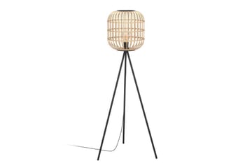 Gulvlampe Eglo Bordesley - Svart - Belysning - Innendørsbelysning & Lamper - Gulvlampe