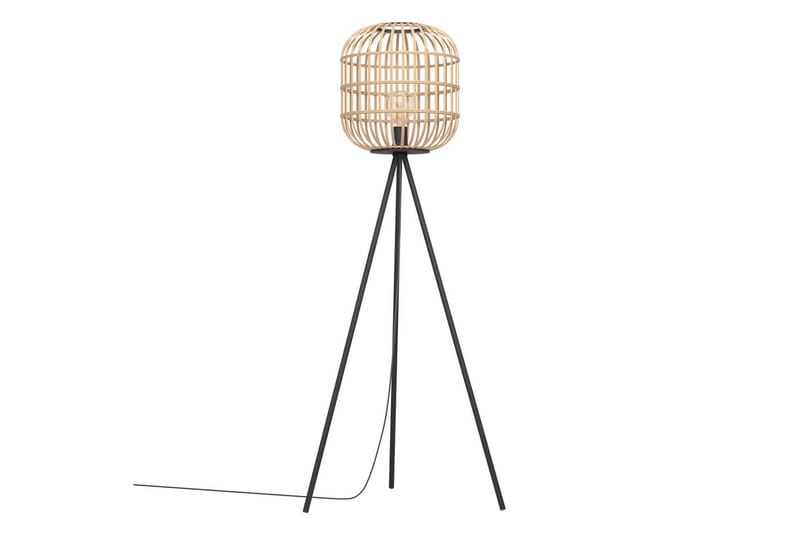 Gulvlampe Eglo Bordesley - Svart - Belysning - Innendørsbelysning & Lamper - Gulvlampe