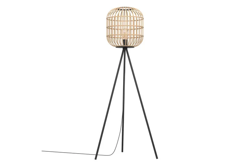 Gulvlampe Eglo Bordesley - Svart - Belysning - Innendørsbelysning & Lamper - Gulvlampe