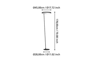 Gulvlampe Eglo Caredara Svart - Belysning - Innendørsbelysning & Lamper - Gulvlampe