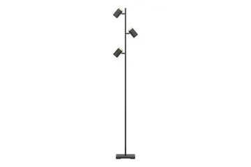 Gulvlampe Eglo Cartagena Svart/Tre med 3 Lamper - Belysning - Innendørsbelysning & Lamper - Gulvlampe