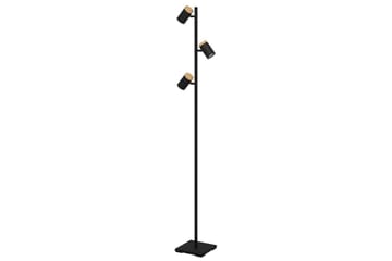 Gulvlampe Eglo Cartagena Svart/Tre med 3 Lamper - Belysning - Innendørsbelysning & Lamper - Gulvlampe