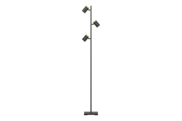 Gulvlampe Eglo Cartagena Svart/Tre med 3 Lamper - Belysning - Innendørsbelysning & Lamper - Gulvlampe