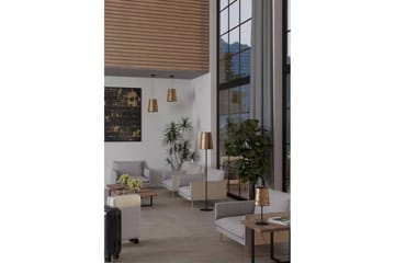 Gulvlampe Eglo Castuera Gull med Roseblad - Belysning - Innendørsbelysning & Lamper - Gulvlampe