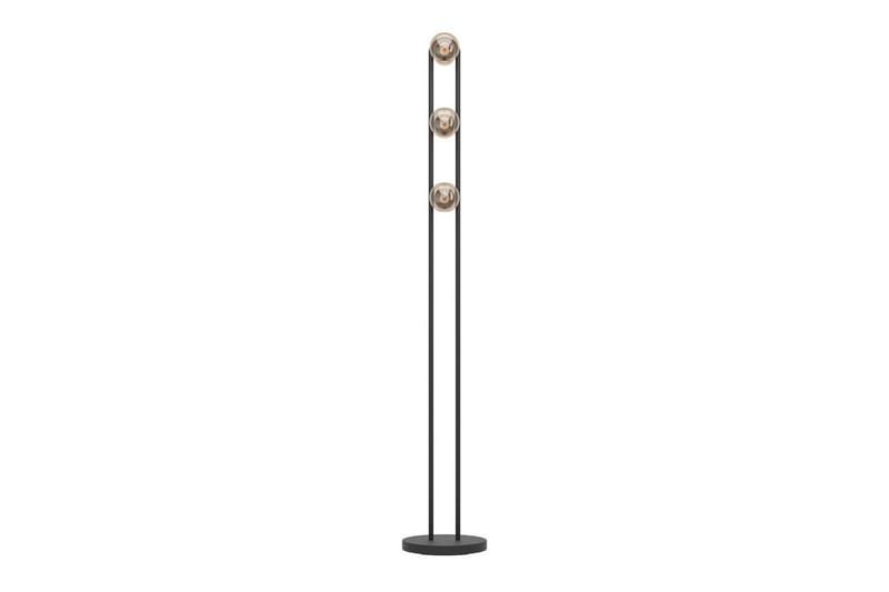 Gulvlampe Eglo Chieveley med 3 Lamper - Svart/Brun - Belysning - Innendørsbelysning & Lamper - Gulvlampe