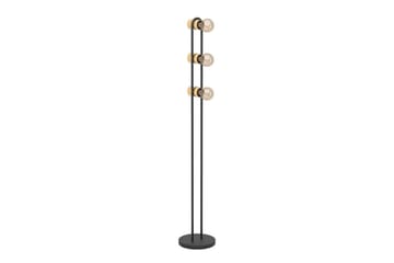 Gulvlampe Eglo Chieveley med 3 Lamper - Svart/Brun - Belysning - Innendørsbelysning & Lamper - Gulvlampe