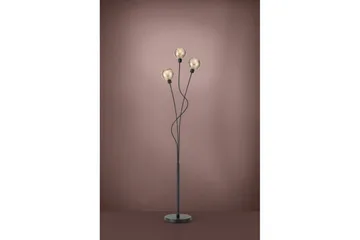 Gulvlampe Eglo Creppo Gull/Svart - Belysning - Innendørsbelysning & Lamper - Gulvlampe