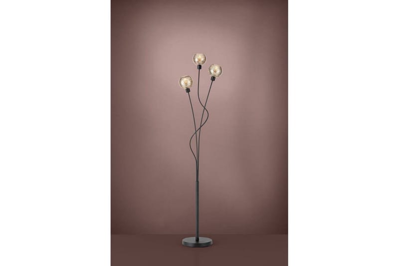 Gulvlampe Eglo Creppo Gull/Svart - Belysning - Innendørsbelysning & Lamper - Gulvlampe