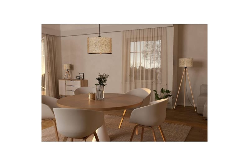 Gulvlampe Eglo Hontongas Brun - Belysning - Innendørsbelysning & Lamper - Gulvlampe