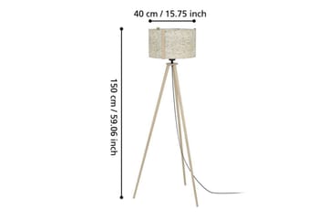 Gulvlampe Eglo Hontongas Brun - Belysning - Innendørsbelysning & Lamper - Gulvlampe