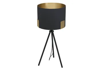 Gulvlampe Eglo Tortola 1 Svart/Messing - Belysning - Innendørsbelysning & Lamper - Gulvlampe