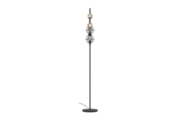 Gulvlampe Eglo Townshend 5 med 2 Lamper - Svart/Brun - Belysning - Innendørsbelysning & Lamper - Gulvlampe