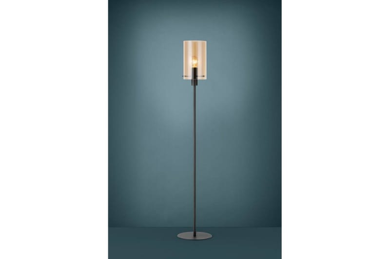 Gulvlampe Eglo Polverara Svart/Amber - Belysning - Innendørsbelysning & Lamper - Gulvlampe