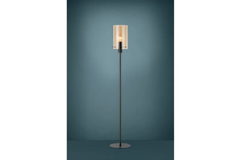 Gulvlampe Eglo Polverara Svart/Amber - Belysning - Innendørsbelysning & Lamper - Gulvlampe