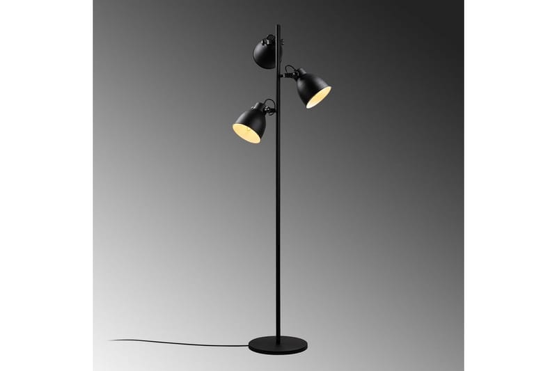 Gulvlampe Elber Svart - Svart - Belysning - Innendørsbelysning & Lamper - Gulvlampe