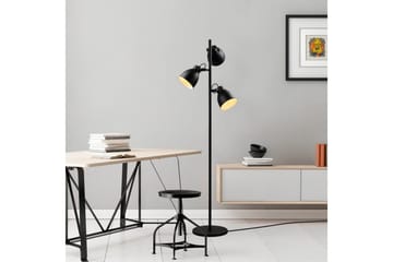 Gulvlampe Elber Svart - Svart - Belysning - Innendørsbelysning & Lamper - Gulvlampe