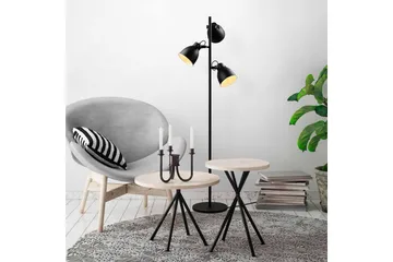 Gulvlampe Elber Svart - Svart - Belysning - Innendørsbelysning & Lamper - Gulvlampe