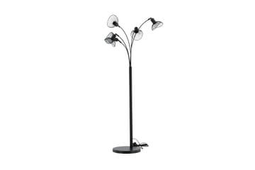 Elsa Gulvlampe Dimbar LED Stor - Svart - Belysning - Innendørsbelysning & Lamper - Gulvlampe - Femarmet gulvlampe