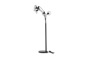 Elsa Gulvlampe Dimbar LED Stor - Svart - Belysning - Innendørsbelysning & Lamper - Gulvlampe - Femarmet gulvlampe
