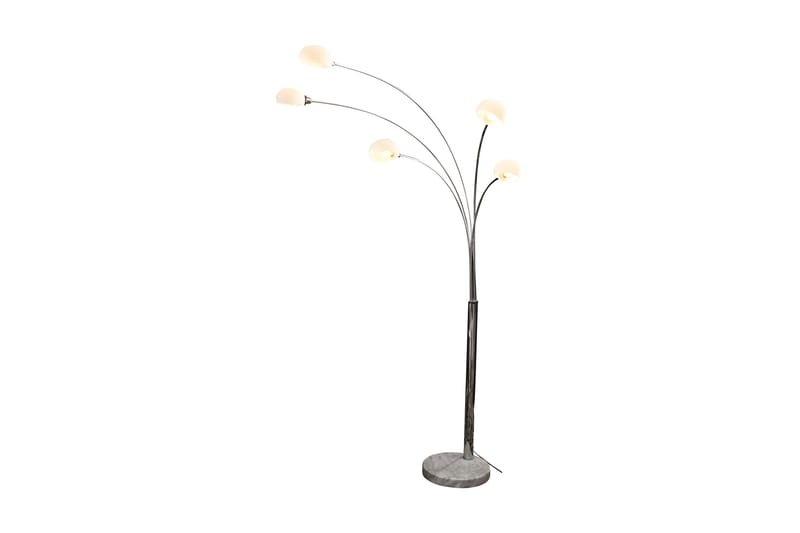 Five Fingers Lampe 208 cm Hvit /Metall/Marmor - Lamper gang - Gulvlampe - Femarmet gulvlampe