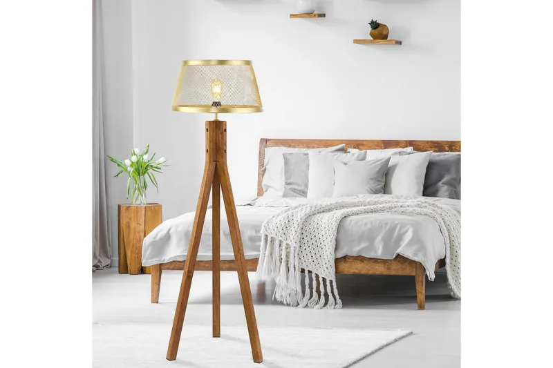 Gulvlampe Frederik - 46x145x46 cm - Belysning - Innendørsbelysning & Lamper - Gulvlampe