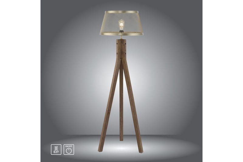 Gulvlampe Frederik - 46x145x46 cm - Belysning - Innendørsbelysning & Lamper - Gulvlampe
