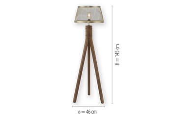 Gulvlampe Frederik - 46x145x46 cm - Belysning - Innendørsbelysning & Lamper - Gulvlampe