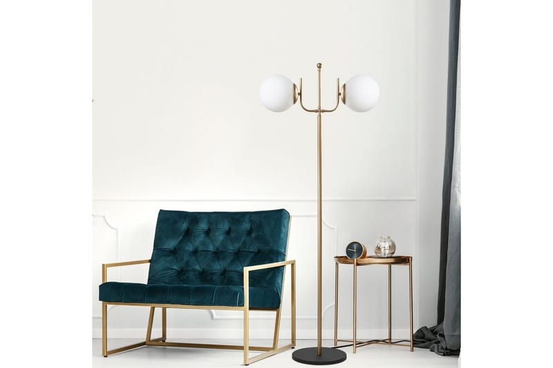 Gulvlampe Gevir Gull - Gull - Belysning - Innendørsbelysning & Lamper - Gulvlampe