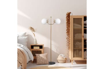 Gulvlampe Gevir Gull - Gull - Belysning - Innendørsbelysning & Lamper - Gulvlampe