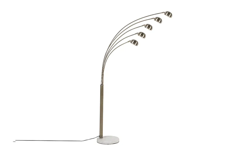 Golvlampa Ljus Marmor, Mässing