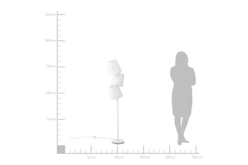 Grande Gulvlampe 164 cm - Hvit - Belysning - Innendørsbelysning & Lamper - Gulvlampe