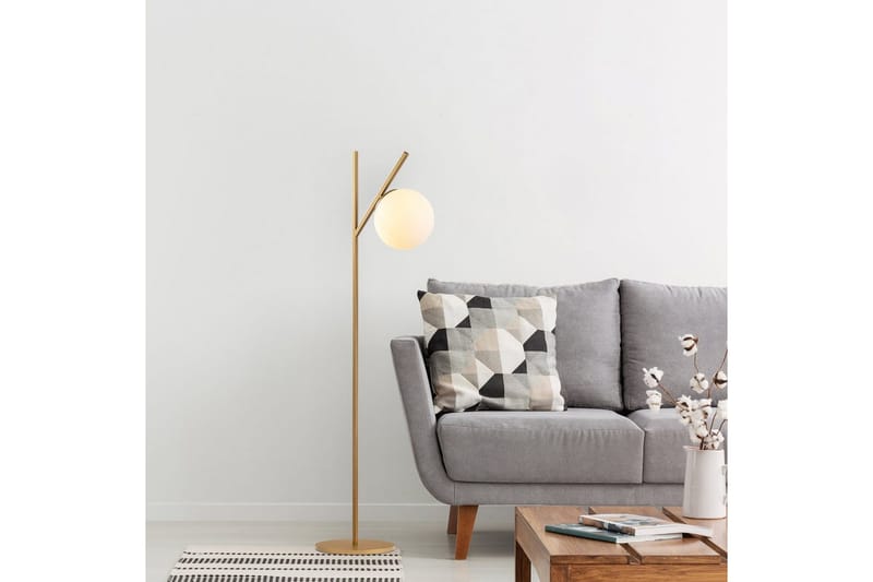 Gulvlampe Gullgaffel - Gull - Belysning - Innendørsbelysning & Lamper - Gulvlampe