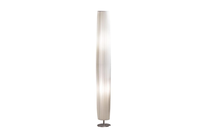 Gulvlampe 120 cm rund hvit/krom/latex - Lamper gang - Gulvlampe