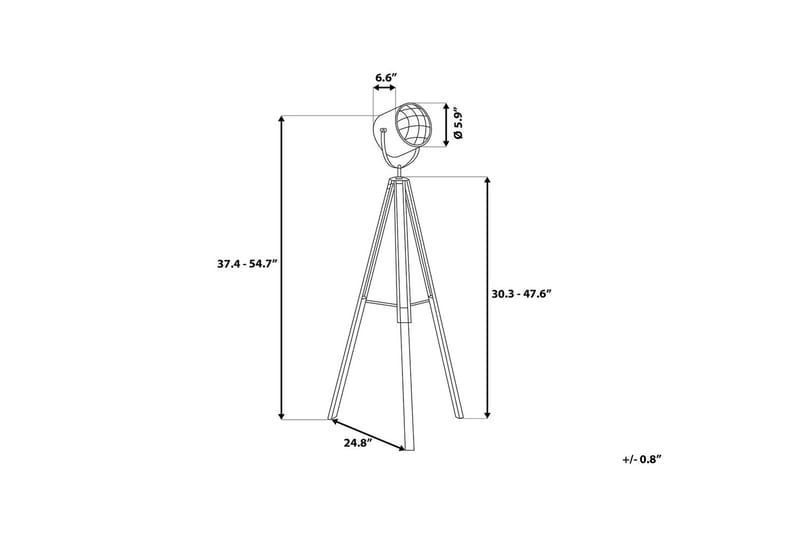 Gulvlampe Alzette 143 cm - Hvit - Gulvlampe - Lamper gang