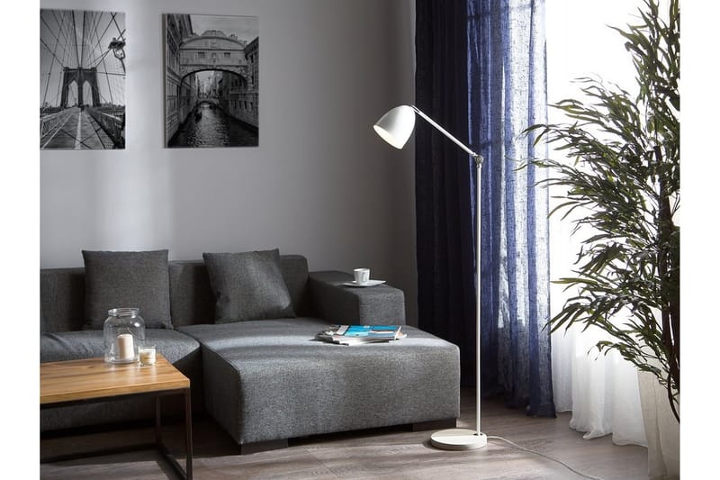 Gulvlampe Chanza 165 cm - Hvit - Gulvlampe - Lamper gang