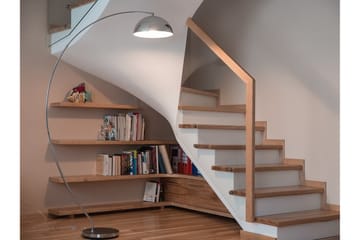 Gulvlampe Kama 188 cm - Sølv - Belysning - Innendørsbelysning & Lamper - Gulvlampe