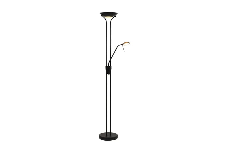 Gulvlampe LED dimbar 23 W - Svart - Lamper gang - Uplight gulvlampe - Gulvlampe