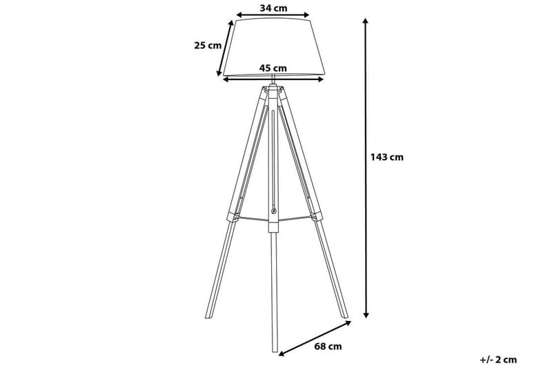 Gulvlampe Madeira 143 cm - Svart - Gulvlampe - Lamper gang