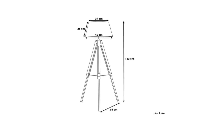 Gulvlampe Madeira 143 cm - Svart - Gulvlampe - Lamper gang